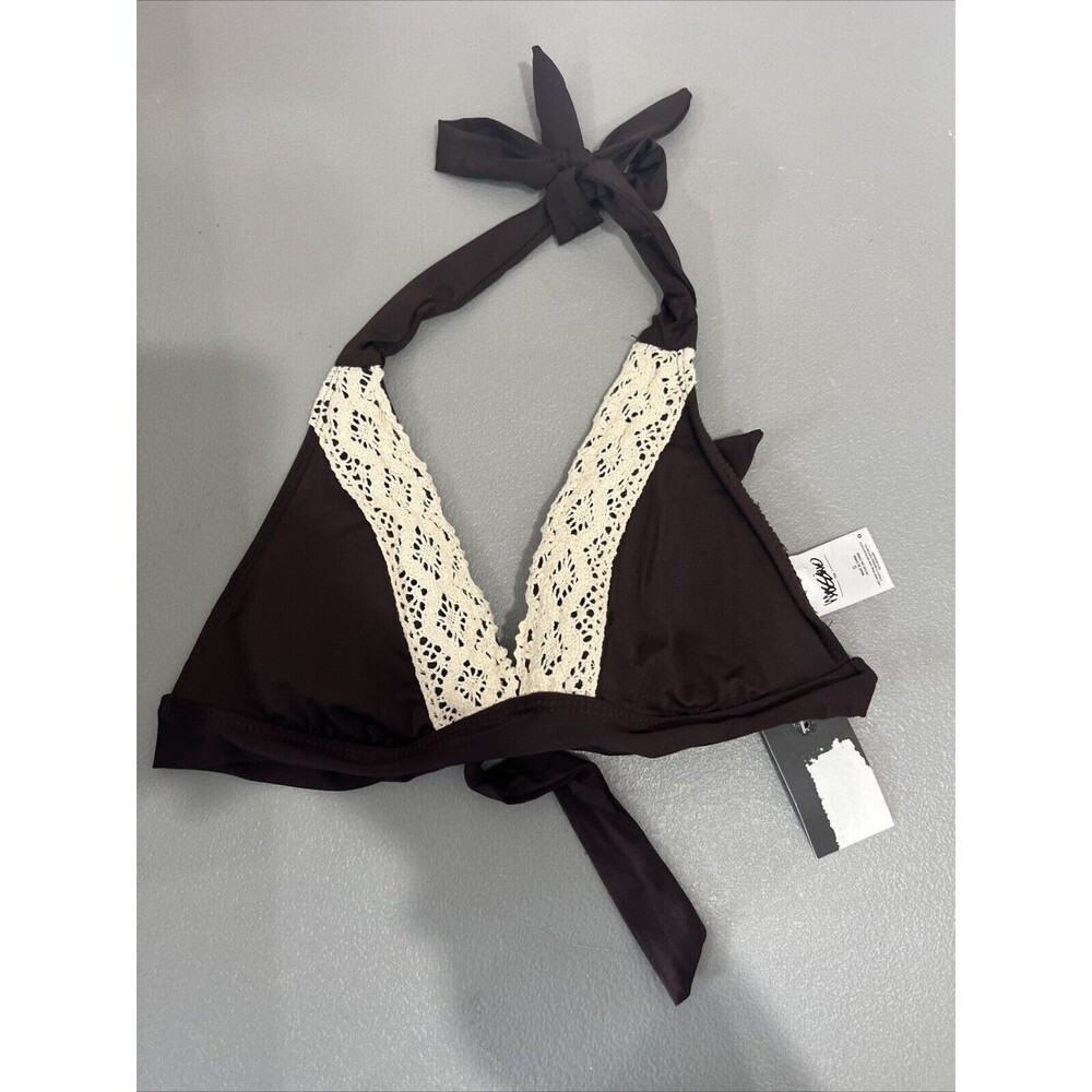 Mossimo Brown Bikini Top Size‎ S NWT